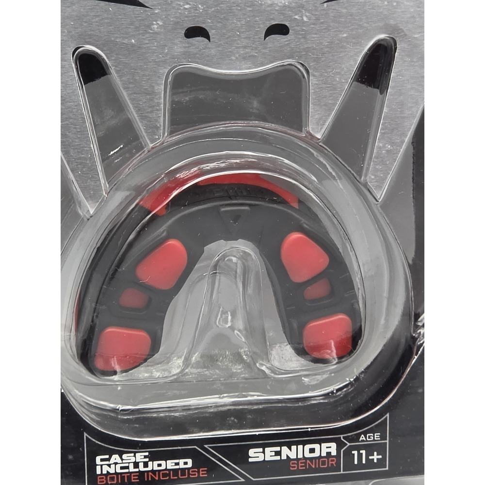 Venum Predator Mouthguard Senior 11+ Black Red Nextfit Gel Case NEW Sealed - Picture 3 of 4